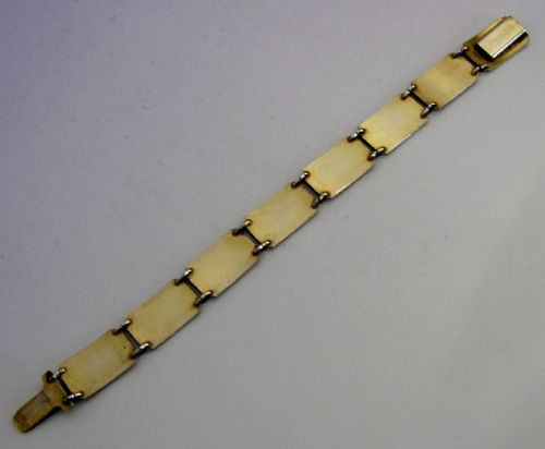 STUNNING NORWEGIAN STERLING SILVER ENAMEL BRACELET C1920 ANTIQUE POLAR BEAR - ADDITIONAL PHOTO 7