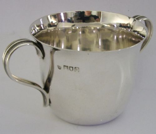 STERLING SILVER CORNEY DRAKE FAMILY CRESTED PORRINGER CUP BOWL 1905 ANTIQUE 136G - ADDITIONAL PHOTO 6