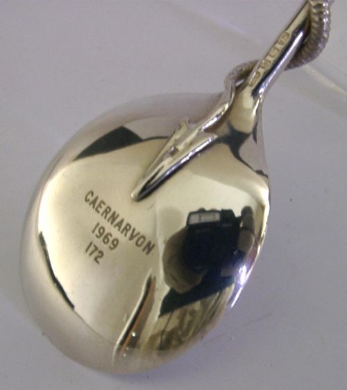 82G RARE STERLING SILVER WELSH DRAGON PRINCE CHARLES SPOON 1969 INVESTITURE - ADDITIONAL PHOTO 4