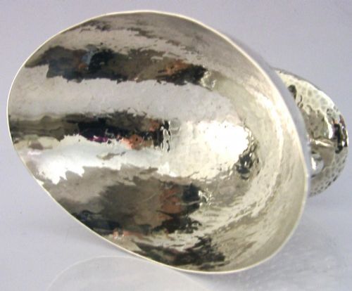 STUNNING ENGLISH STERLING SILVER ARTS CRAFTS DISH BOWL 1905 ANTIQUE 146G - ADDITIONAL PHOTO 3