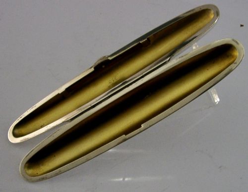 JAPANESE 950 STERLING SILVER SINGLE CIGAR TUBE HOLDER CASE BOX C1920 ANTIQUE - ADDITIONAL PHOTO 2