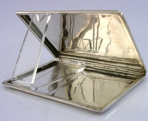 STUNNING EASTERN SOLID SILVER CIGARETTE CASE C1920 ANTIQUE 134G - ADDITIONAL PHOTO 4