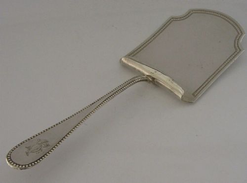 HEAVY 152G BEAUTIFUL GERMAN 800 SOLID SILVER ASPARAGUS SERVER C1920 ART DECO - ADDITIONAL PHOTO 2