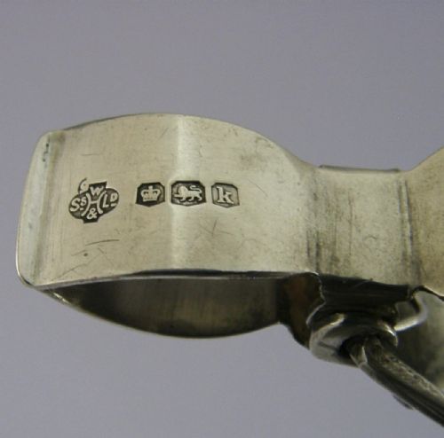 RARE STERLING SILVER FLY FISHING THUMB MAGNIFYING GLASS 1927 ANTIQUE FOSTERS - ADDITIONAL PHOTO 8