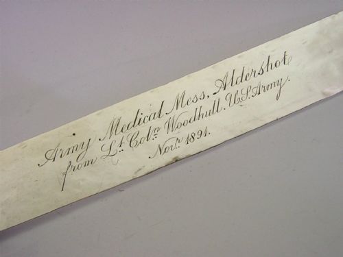AMERICAN CIVIL WAR STERLING SILVER TONGUE DEPRESSOR MEDICAL ANTIQUE WOODHULL - ADDITIONAL PHOTO 1