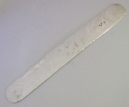 AMERICAN CIVIL WAR STERLING SILVER TONGUE DEPRESSOR MEDICAL ANTIQUE WOODHULL - ADDITIONAL PHOTO 4