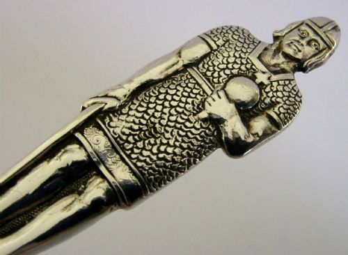 LARGE 41G NORWEGIAN VIKING SOLID 830S SILVER SPOON C1920 NORWAY DRAGESTIL - ADDITIONAL PHOTO 1
