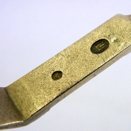 LARGE 104G DANISH SOLID SILVER GILT BAPTISM OR SERVING SPOON 1901 ANTIQUE - ADDITIONAL PHOTO 6