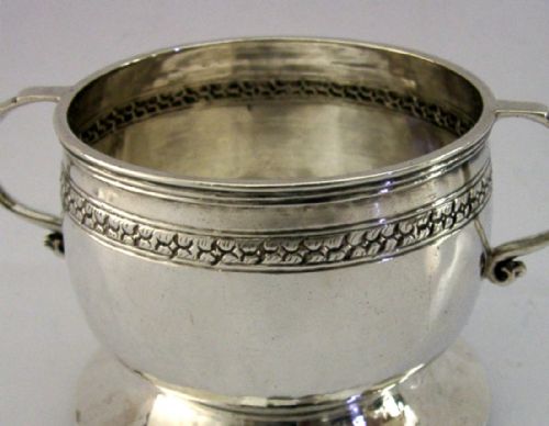 RARE LIBERTY CO STERLING SILVER PLANISHED BOWL 1922 ARTS CRAFTS 78G - ADDITIONAL PHOTO 1