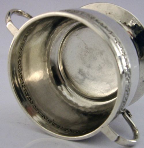 RARE LIBERTY CO STERLING SILVER PLANISHED BOWL 1922 ARTS CRAFTS 78G - ADDITIONAL PHOTO 6