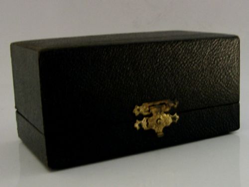 HEAVY 64G ENGLISH BOXED STERLING SILVER NAPKIN RINGS 1921 MINT ENGRAVED DR PR - ADDITIONAL PHOTO 8
