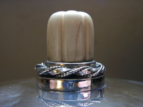 STUNNING LARGE 470G 835 SOLID SILVER ARTS CRAFTS LIDDED BOWL C1920 PLANISHED - ADDITIONAL PHOTO 5