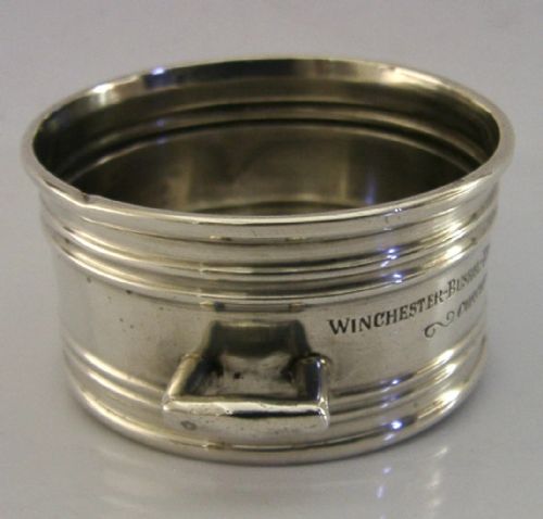 UNUSUAL ENGLISH STERLING SILVER MINI REPLICA ROMSEY BUSHEL MEASURE 1915 ANTIQUE - ADDITIONAL PHOTO 3