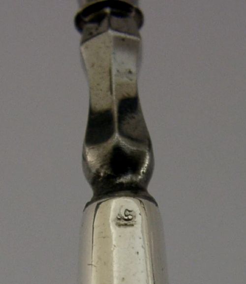 ENGLISH EDWARDIAN SOLID STERLING SILVER BARON ENGRAVED CORKSCREW 1901 ANTIQUE - ADDITIONAL PHOTO 4