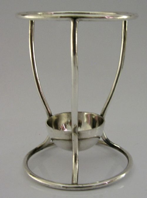 silver plated english hamilton old bottle stand c1900 antique barware - CATEGORY: ANTIQUE SILVER - DATED 1900