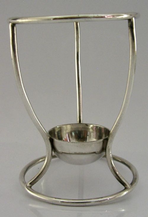 SILVER PLATED ENGLISH HAMILTON OLD BOTTLE STAND C1900 ANTIQUE BARWARE - ADDITIONAL PHOTO 6
