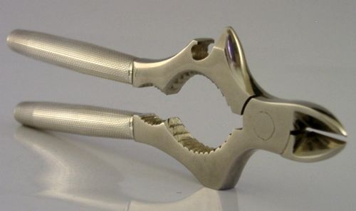 superb sterling silver handled bar champagne bottle opening grips c1960 - CATEGORY: ANTIQUE SILVER - DATED 1860