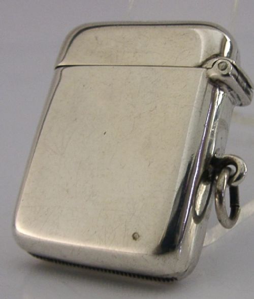 STERLING SILVER ENAMEL OBAN SCOTLAND VESTA CASE 1906 ANTIQUE - ADDITIONAL PHOTO 5