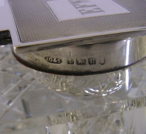 MILITARY STERLING SILVER ROYAL NAVY INKWELL MERSEY DIVISION 1935 LIVERPOOL - ADDITIONAL PHOTO 6