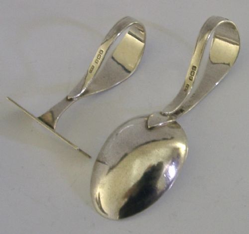 STERLING SILVER ENAMEL BABY FEEDING SET CHRISTENING GIFT 1922 ANTIQUE - ADDITIONAL PHOTO 5