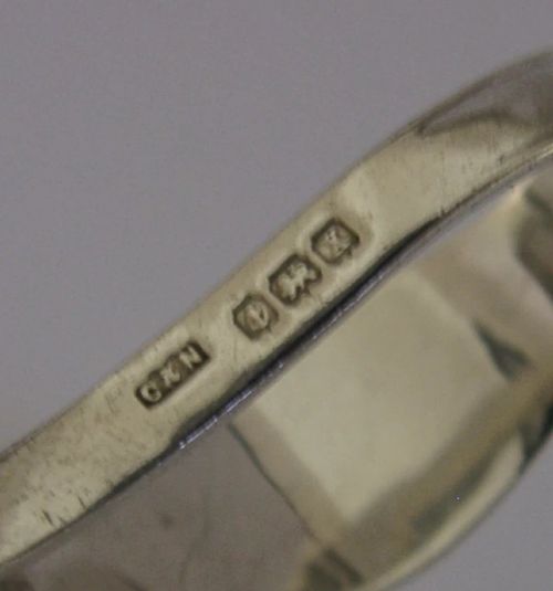 STERLING SILVER ENAMEL BABY FEEDING SET CHRISTENING GIFT 1922 ANTIQUE - ADDITIONAL PHOTO 6