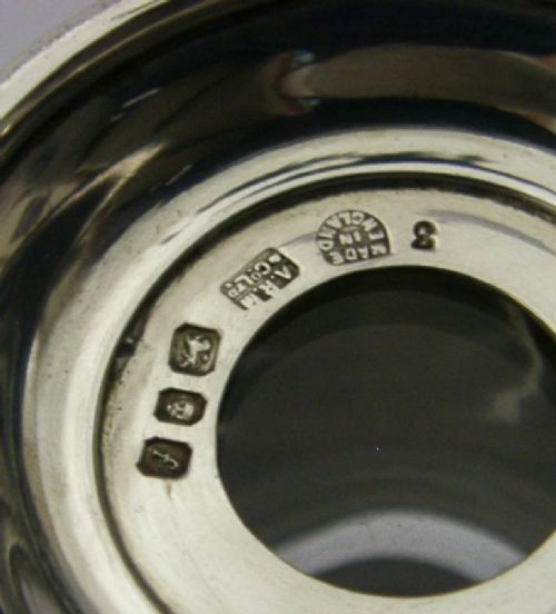 STERLING SILVER WAFER PYX BOX HOLY WATER JAR COMMUNION SET 1961 RELIGIOUS OXFORD - ADDITIONAL PHOTO 9