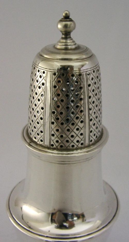 HEAVY 185g STERLING SILVER SUGAR CASTER SHAKER LONDON 1965 SUPERB View III