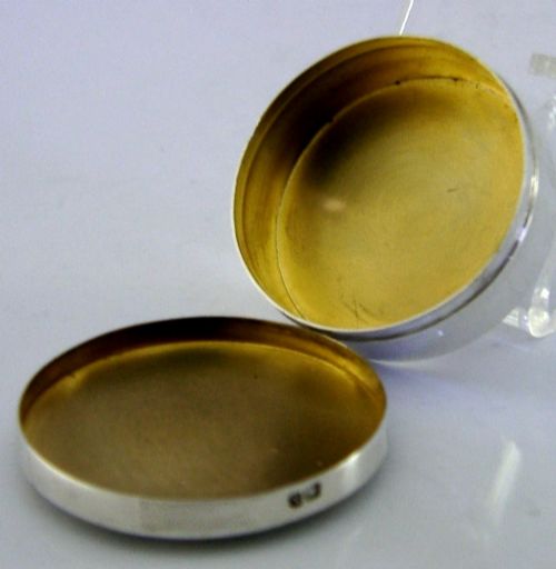 PRETTY ENGLISH SOLID STERLING SILVER BOX 1922 ART DECO - ADDITIONAL PHOTO 1