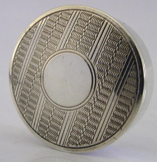 PRETTY ENGLISH SOLID STERLING SILVER BOX 1922 ART DECO - ADDITIONAL PHOTO 2
