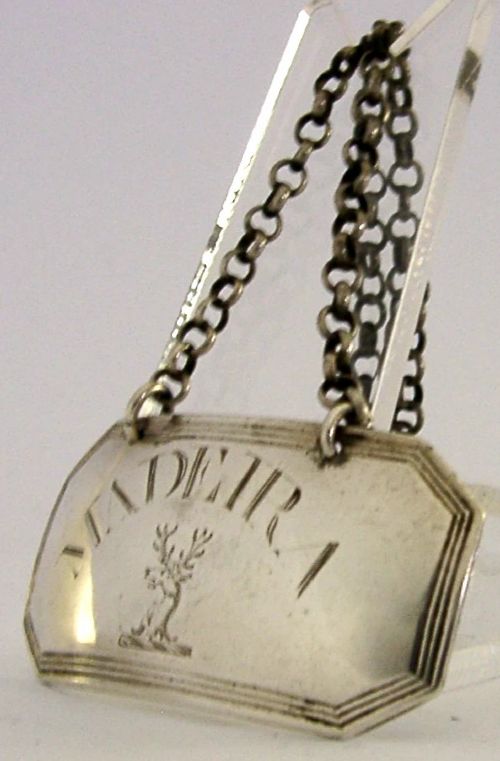 SUSANNAH BARKER STERLING SILVER SCOTT FAMILY CRESTED MADEIRA WINE LABEL C1790 - ADDITIONAL PHOTO 3
