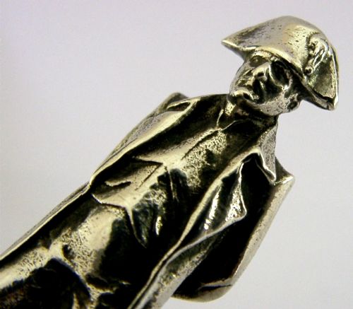 HEAVY 52G ANTIQUE SOLID SILVER TAMPER WAX SEAL NAPOLEON C1900 - ADDITIONAL PHOTO 2