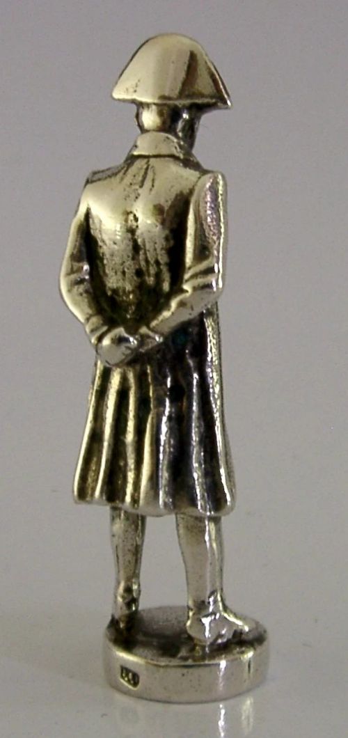 HEAVY 52G ANTIQUE SOLID SILVER TAMPER WAX SEAL NAPOLEON C1900 - ADDITIONAL PHOTO 4