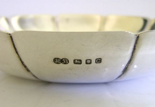 BEAUTIFUL SOLID STERLING SILVER DISH BOWL 1958 ENGLISH 86G - ADDITIONAL PHOTO 3