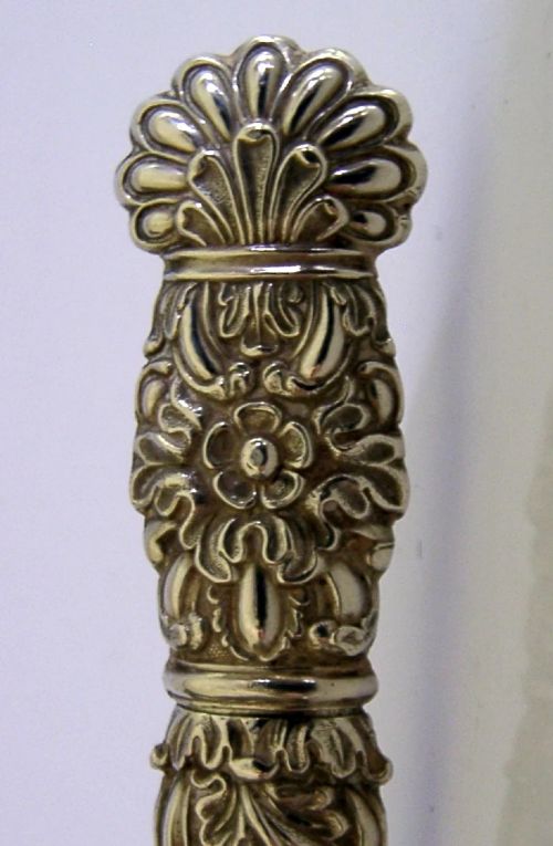 RARE C1820 LARGE FRENCH SOLID SILVER NEEDLE CASE NEEDLEWORK SEWING ANTIQUE - ADDITIONAL PHOTO 1