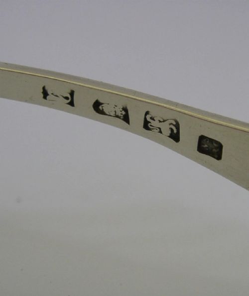 RARE HUGE 11 INCH ENGLISH GEORGIAN STERLING SILVER SERVING FORK 1776 ANTIQUE - ADDITIONAL PHOTO 7
