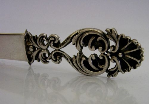 HEAVY 56G ITALIAN 800 SILVER LETER ENVELOPE OPENER C1950 ITALY - ADDITIONAL PHOTO 3