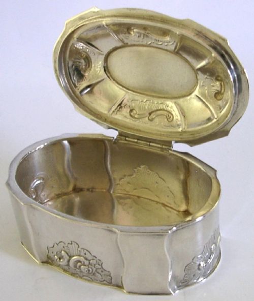 LARGE 262G DANISH SOLID STERLING SILVER DRESSING TABLE JEWELLERY BOX C1950