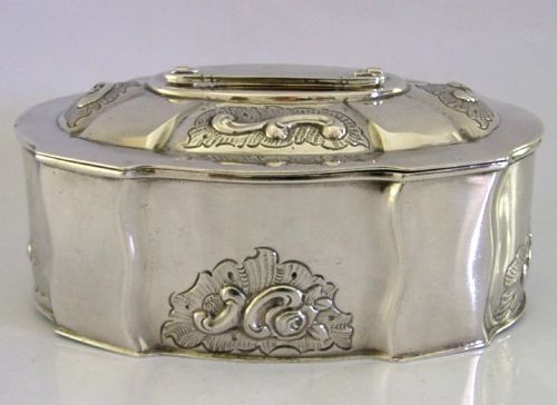 LARGE 262G DANISH SOLID STERLING SILVER DRESSING TABLE JEWELLERY BOX C1950 - ADDITIONAL PHOTO 4