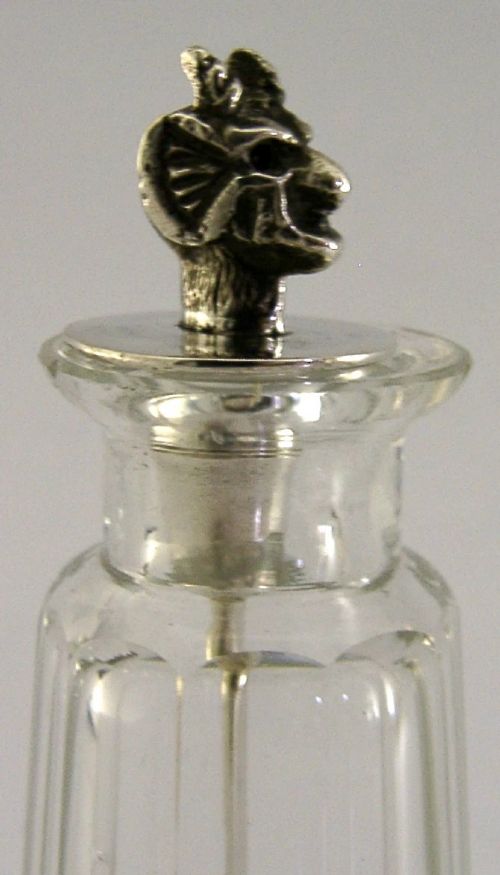 RARE STERLING SILVER DEVIL CAYENNE PEPPER POT SPOON 1906 ANTIQUE - ADDITIONAL PHOTO 2