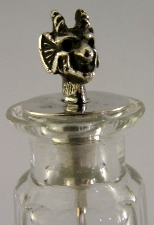 RARE STERLING SILVER DEVIL CAYENNE PEPPER POT SPOON 1906 ANTIQUE - ADDITIONAL PHOTO 4