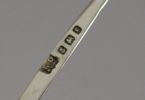 RARE STERLING SILVER DEVIL CAYENNE PEPPER POT SPOON 1906 ANTIQUE - ADDITIONAL PHOTO 6