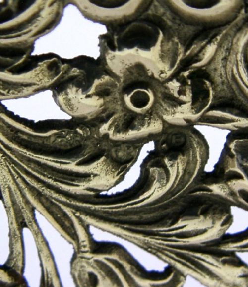 BEAUTIFUL DUTCH SOLID SILVER SERVING BIRD PIERCED STRAINER SPOON 1939 ANTIQUE - ADDITIONAL PHOTO 7