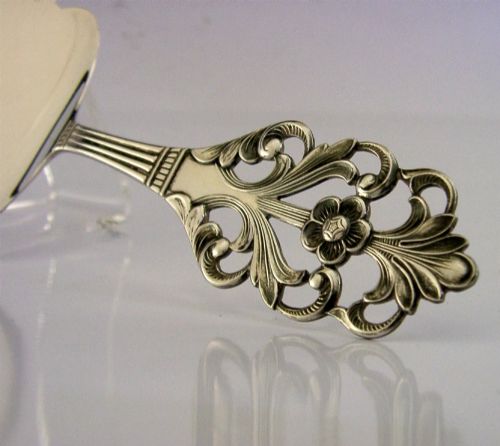 NORWEGIAN VIKING ROSE PATTERN 830 SOLID SILVER CAKE PIE SERVER C1960S NORWAY 40G - ADDITIONAL PHOTO 1