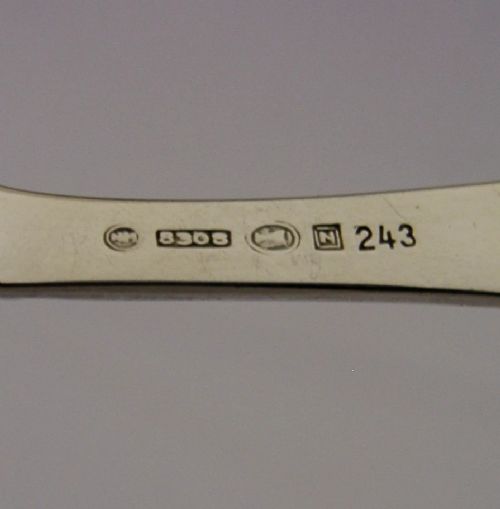 NORWEGIAN VIKING ROSE PATTERN 830 SOLID SILVER CAKE PIE SERVER C1960S NORWAY 40G - ADDITIONAL PHOTO 3