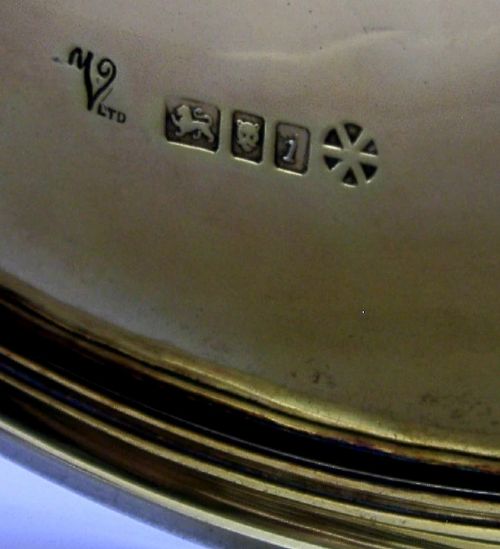 STUNNING LARGE 454G ENGLISH STERLING SILVER GILT CHALICE CUP 1964 RELIGIOUS - ADDITIONAL PHOTO 9