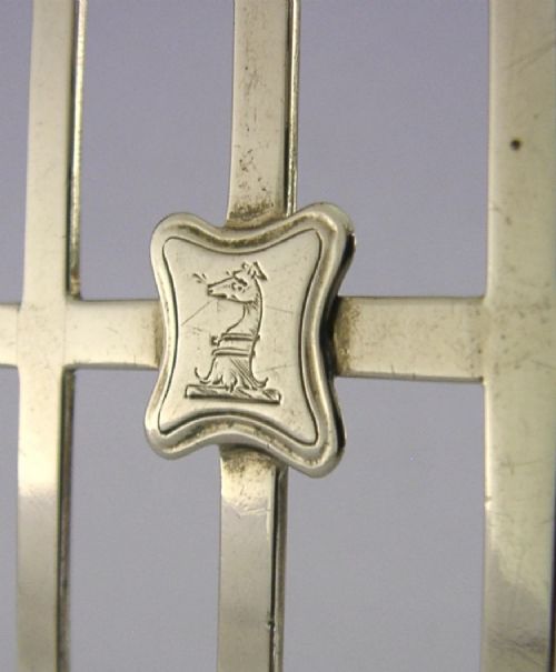 JACKSON FAMILY CREST CHARLES FOX WILLIAM IV STERLING SILVER TEAPOT STAND 1836 - ADDITIONAL PHOTO 1