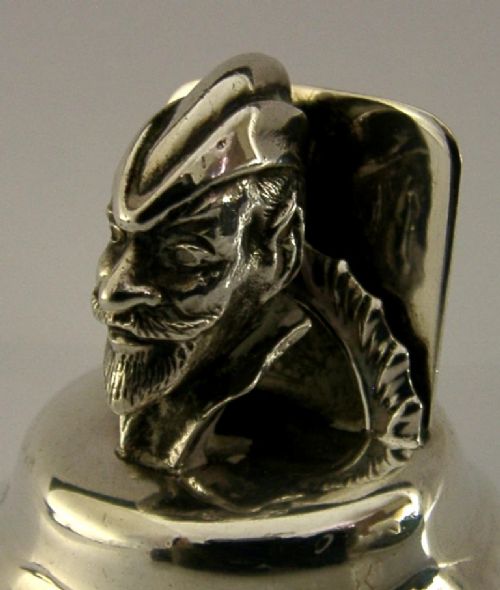 RARE ROBIN HOOD STERLING SILVER MENU HOLDER 1910 ENGLISH ANTIQUE - ADDITIONAL PHOTO 5