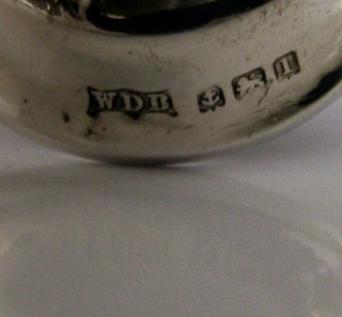 RARE ROBIN HOOD STERLING SILVER MENU HOLDER 1910 ENGLISH ANTIQUE - ADDITIONAL PHOTO 10