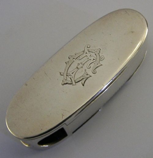 STUNNING STERLING SILVER CIGAR CUTTER MULTI TOOL VESTA CASE 1886 ANTIQUE - ADDITIONAL PHOTO 7