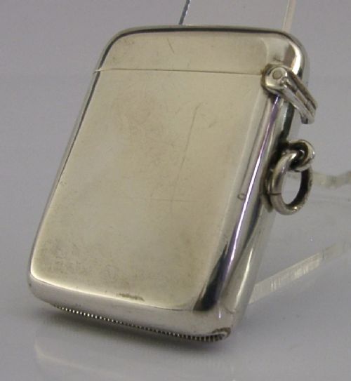 STUNNING STERLING SILVER ENAMEL HAND PAINTED VESTA CASE 1906 ANTIQUE - ADDITIONAL PHOTO 6